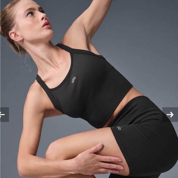 Alo Seamless Ribbed Favorite Bra Tank - Picture 1 of 5